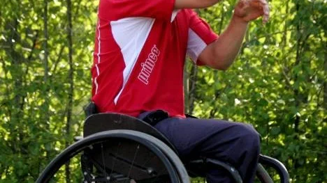 Peter Wikström från Piteå, nybliven paralympisk silvermedaljör i tennis.