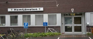 Krossad ruta vid hemtjänstens lokaler