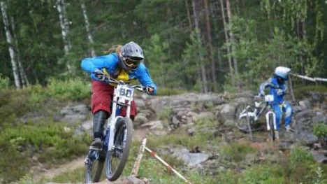 Elin Berglund var snabbast av alla i down hill och tog sitt andra SM-guld i disciplinen.