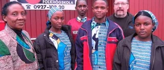 Elever från Tanzania studerar i Tornedalen