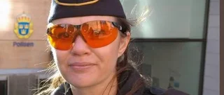 Polisen utrustas med skyddsglasögon