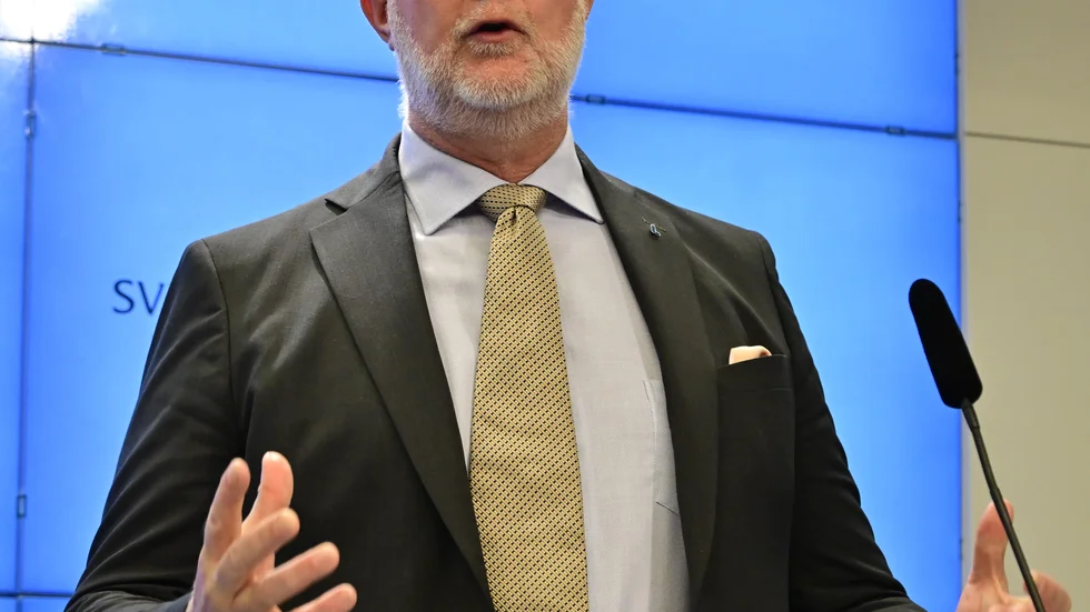 Liberalernas partiledare Johan Pehrson (L).
