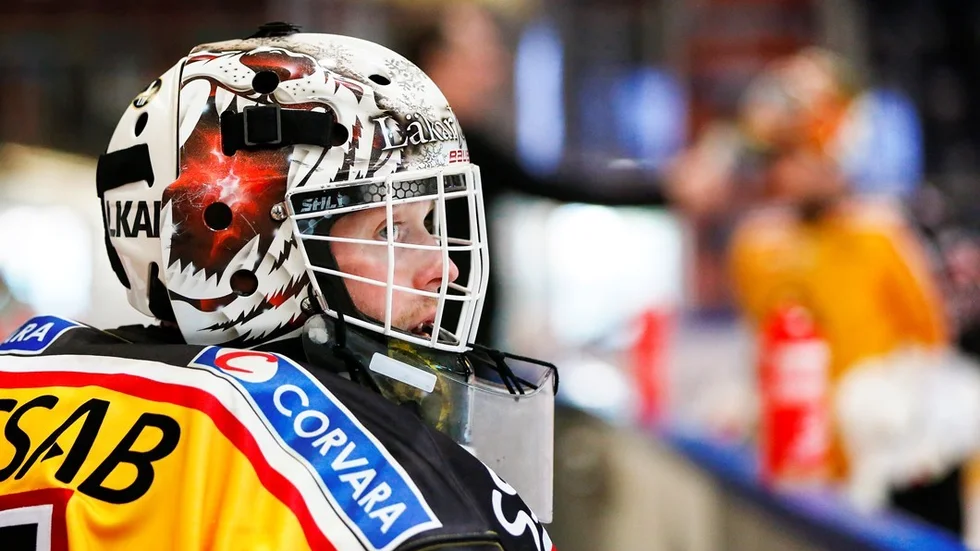 luleåhockey hpk finland träningsmatch 2 oulun kärpät Daniel Larsson nr 1 målvakt