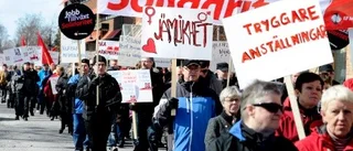 Manifestation mot Alliansen på 1 maj