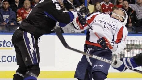 TUFF. Mattias Öhlund trycker till storstjärnan Alexander Ovechkin.