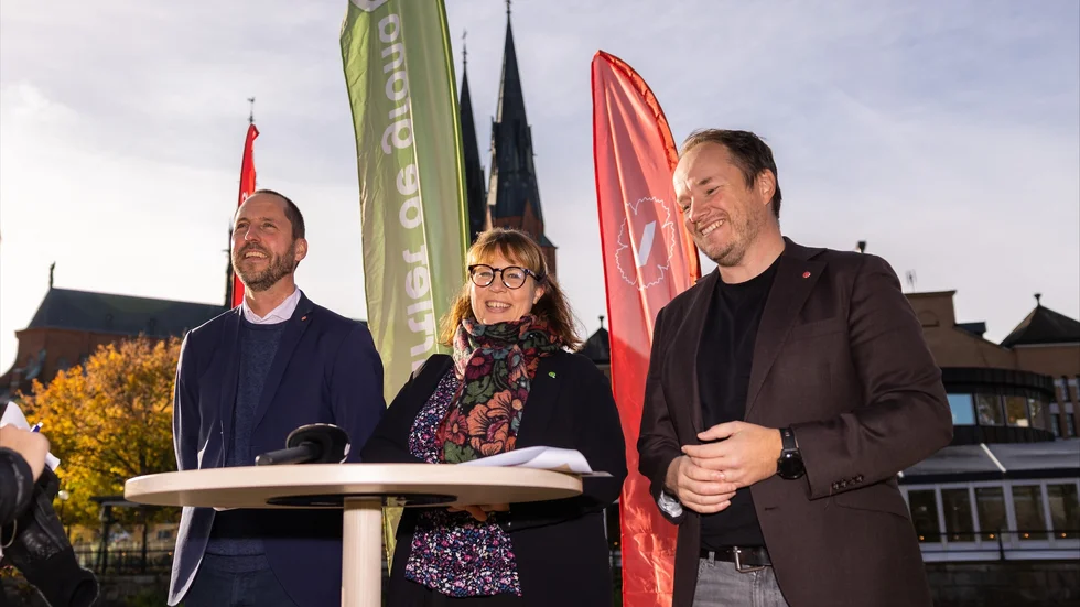 Det var mest visioner, och inte så mycket detaljer, när Erik Pelling (S), Linda Eskilsson (MP) och Tobias Smedberg (V) presenterade sina fokusområden för Uppsala på en pressträff på fredagen.