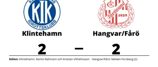 Delad pott när Klintehamn tog emot Hangvar/Fårö