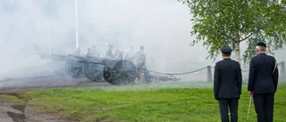 Historiskt salutskjutande på nationaldagen