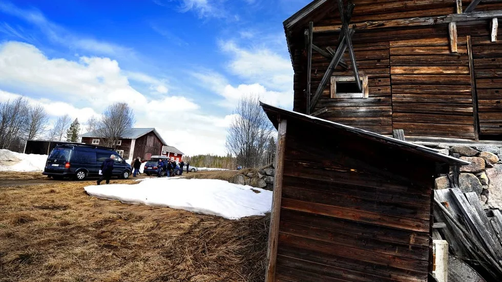BROTTSPLATSEN. Bilden är tagen när en ny rekonstruktion utfördes i Kalamark 2010. Nu ser det som att det blir nya turer i mordärendet.