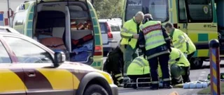 Man påkörd på övergångsställe