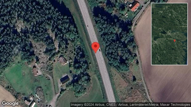 Olycka med en personbil på E22