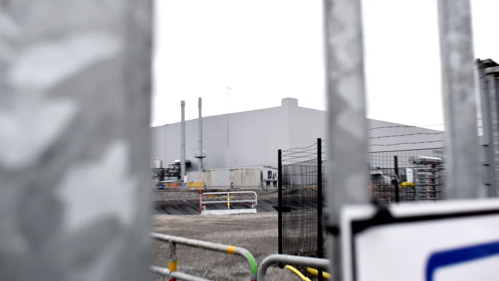 Branden utbröt inne på Northvolt Ett på måndagskvällen. 