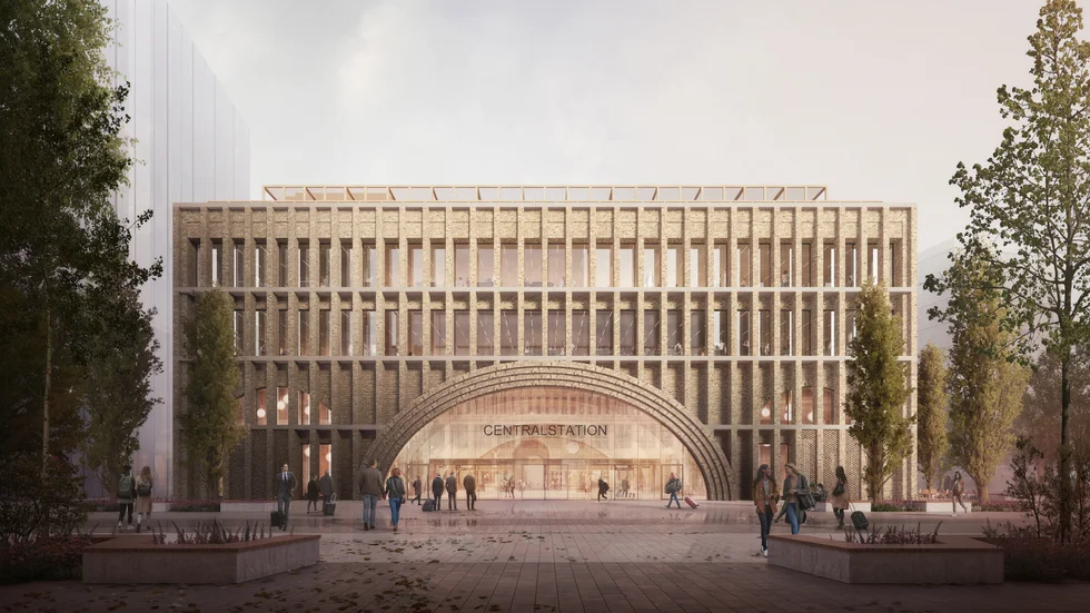 Fasadglas ska tillverka träfasadelement till Göteborg Grand Central, stationshuset vars engelskklingande namn har blivit omdiskuterat.