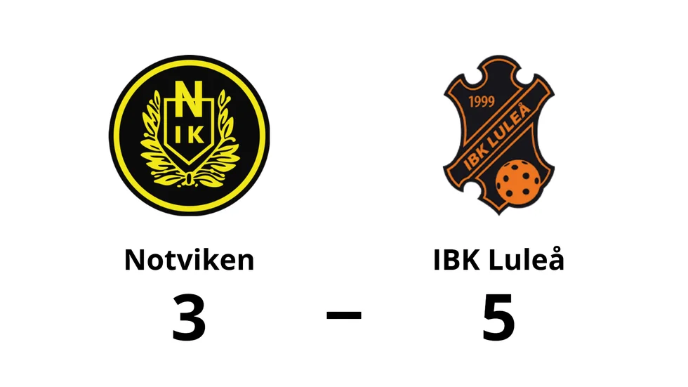 Notvikens IK förlorade mot IBK Luleå