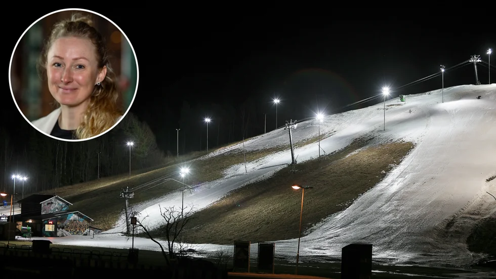 Therese Nordstrand, ordförande i Tunafors slalom, hoppas på en snörik och lång vintersäsong i Vilstabacken.