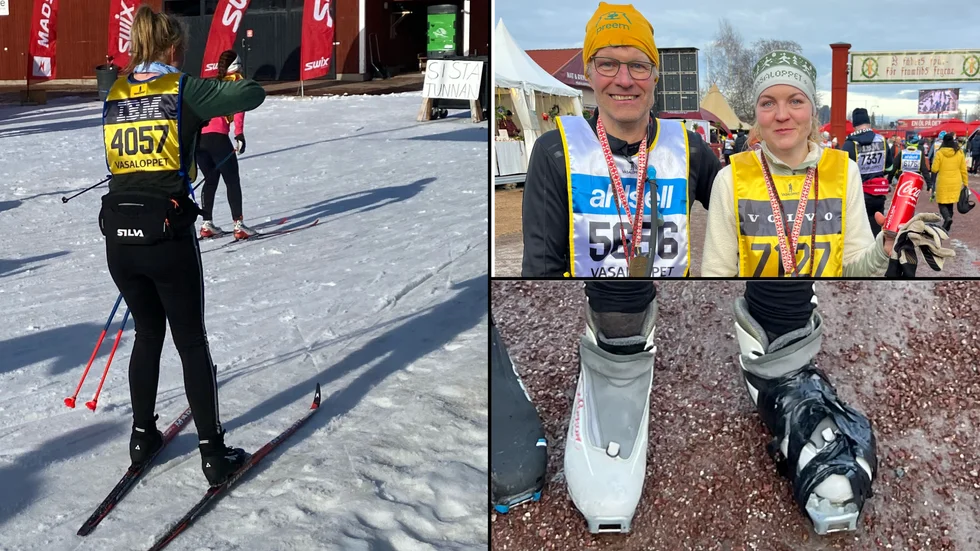 Det blev ett händelserikt men lyckat vasalopp för familjen Elmqvist.