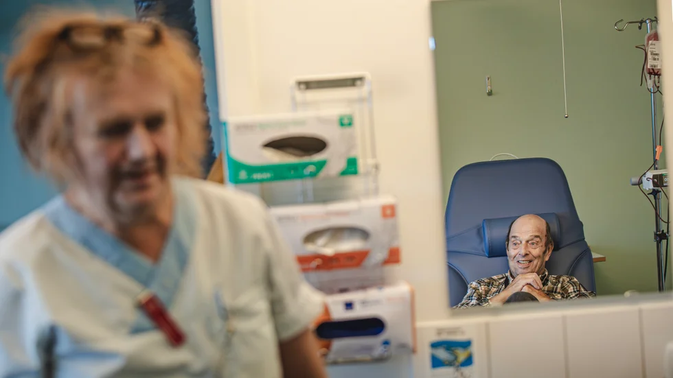 Kjell Strandberg, Lillpite, får cytostatika mot sin blodcancer en dag i veckan: "Jag tar det vecka för vecka", säger han om livet.