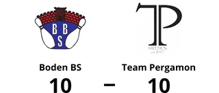 Kryss för Boden BS och Team Pergamon