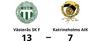 Katrineholms AIK besegrades på bortaplan av Västerås SK F