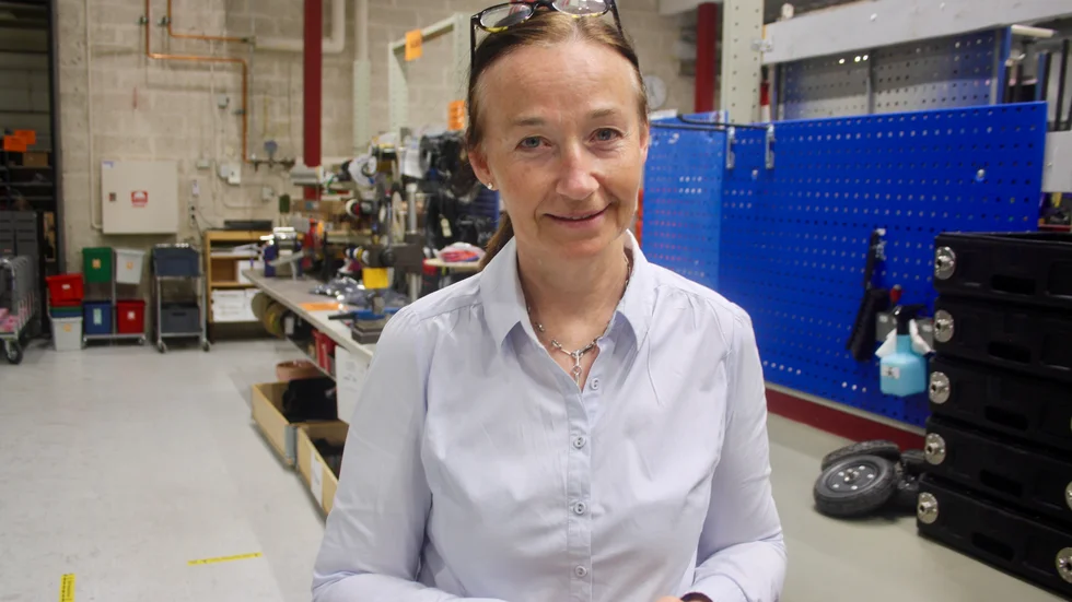 Malin Siberg, vd för Guideline Geo. Malåbolaget tillverkar utrustning för att upptöcka minor och en tredjedel av exporten går till andra sidan Atlanten. USA är inte hela den marknaden, men en stor del. Arkivbild.