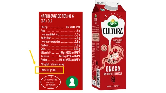 Arla Onaka naturell filmjölk.