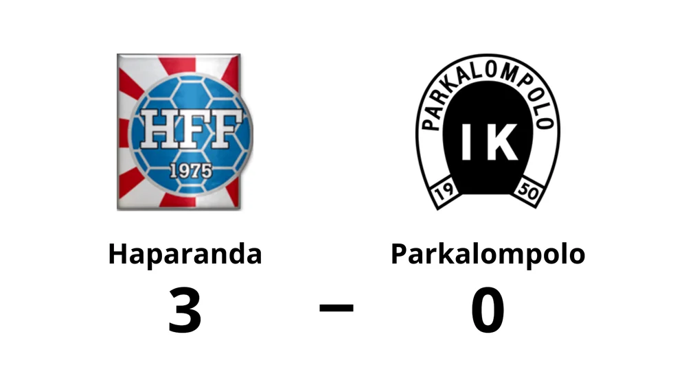 Haparanda FF vann mot Parkalompolo IK
