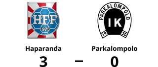 Haparanda tog klar seger mot Parkalompolo