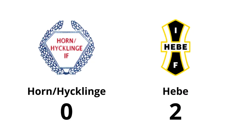 Horn/Hycklinge förlorade mot IF Hebe