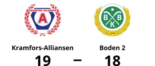 Boden 2 tappade ledning och förlorade