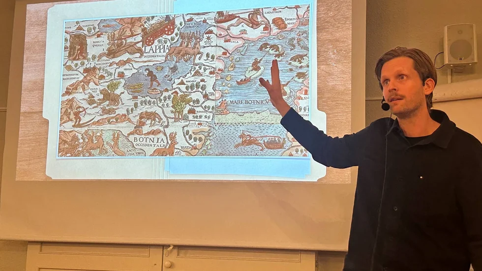Robin Olovsson bjöd på en intressant föreläsning.
