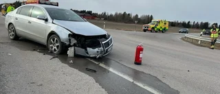 Trafikolycka utanför Enköping – vägen stängdes av