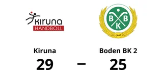 Seger för Kiruna med 29-25 mot Boden BK 2