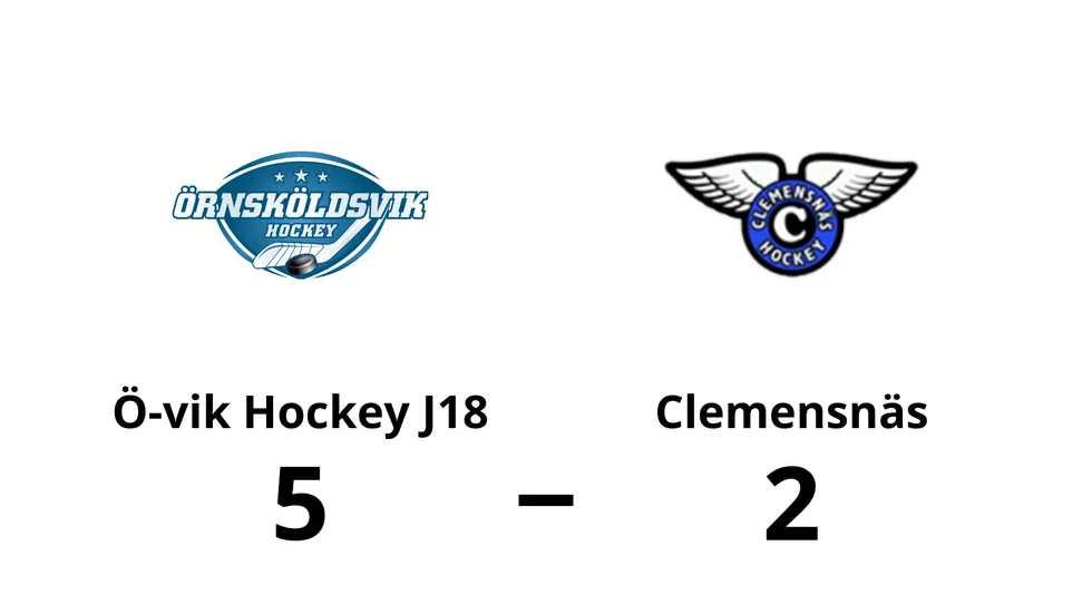 Ö-vik Hockey J18 vann mot Clemensnäs HC