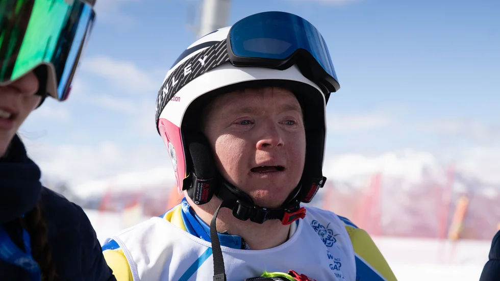 Eric Hedegård från Strängnäs åkte hem ett silver i storslalom.