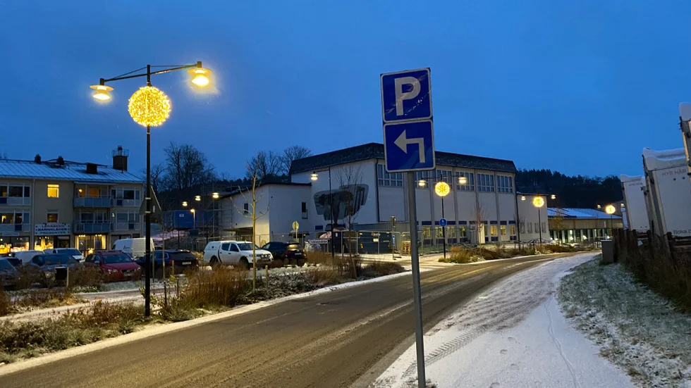 Det var på en gata i Gamleby som bilföraren stoppades.