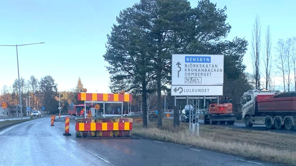 Lulsundsrondellen är en av många rondeller som är uppdaterad.