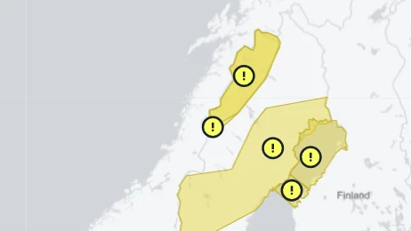 Här är dagens vädervarningar.