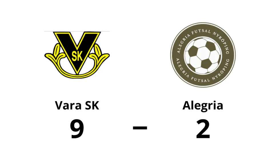 Vara SK vann mot Alegria FC Nyköping