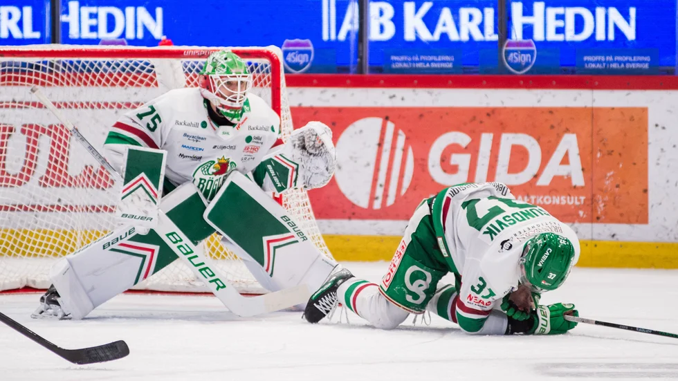 Albin Sundsvik träffades av en skridskoskena i mötet med Brynäs.
