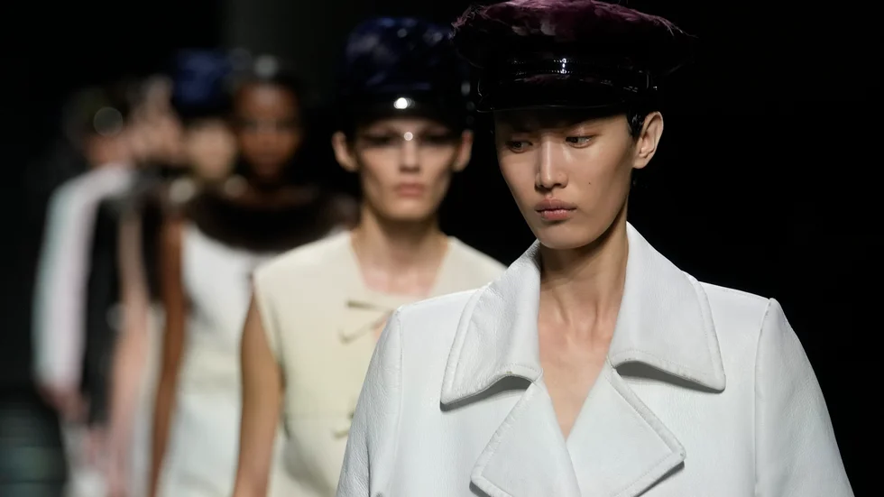 Prada visar sin höst- och vinterkollektion i Milano. Arkivbild.