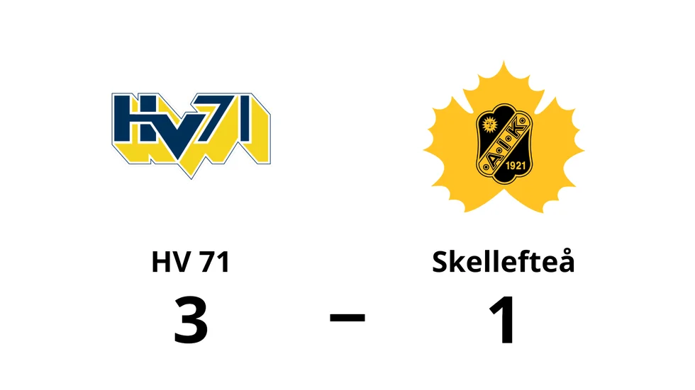 HV 71 vann mot Skellefteå AIK