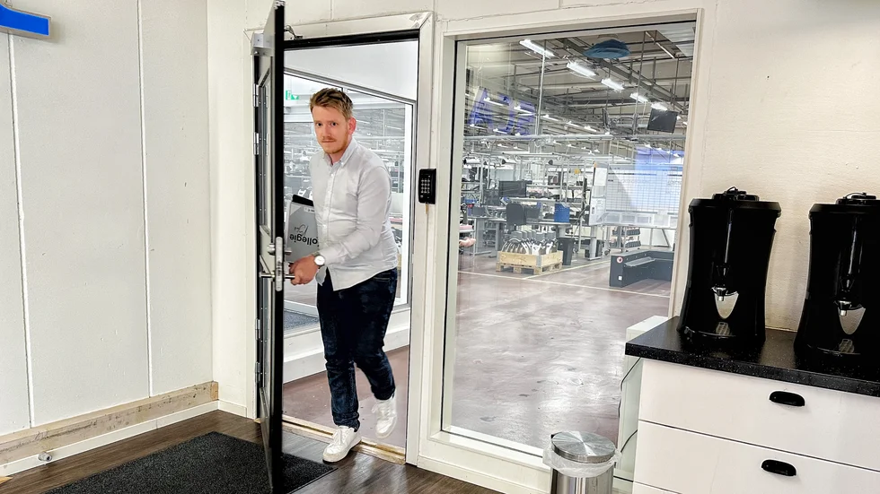 29-årige Mikael Sagmar har gått från golvet till program manager på Scanfil i Åtvidaberg.