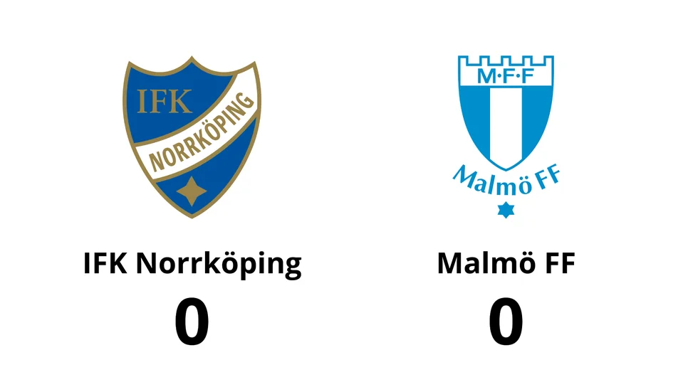 IFK Norrköping spelade lika mot Malmö FF