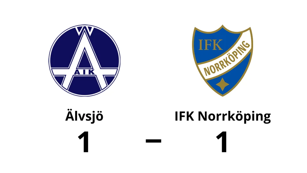 Älvsjö AIK FF spelade lika mot IFK Norrköping