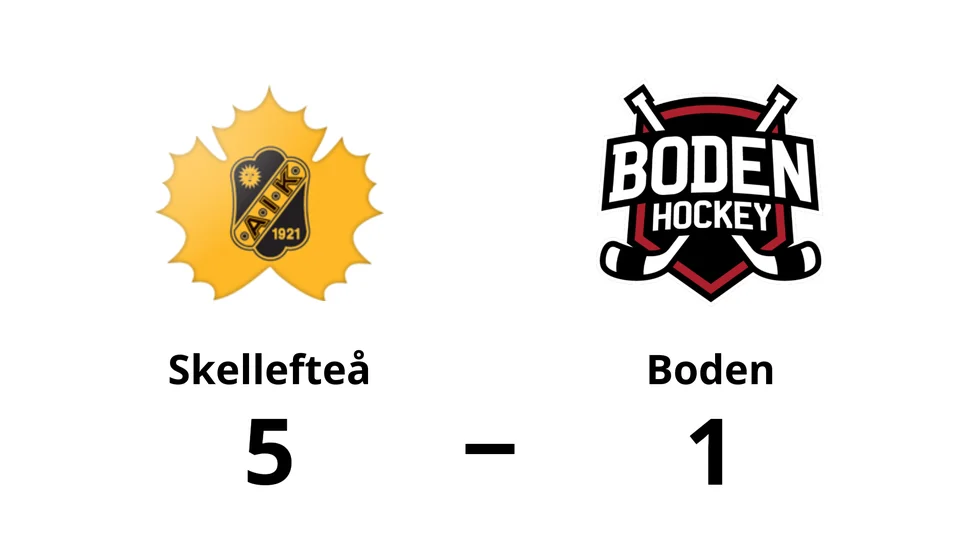 Skellefteå AIK vann mot Bodens HF