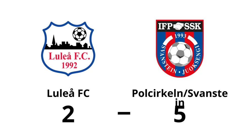Luleå FC förlorade mot Polcirkeln/Svanstein FF