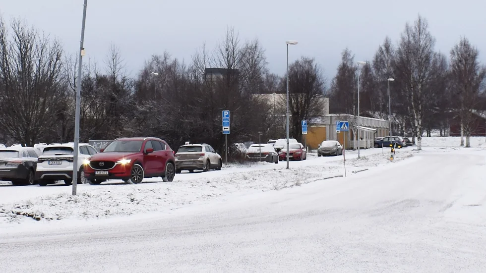 Anderstorg. Här ska det bli hus istället för parkeringar. 