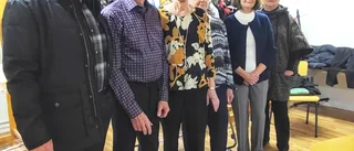 Palt och modevisning i Jokkmokk • PRO-mannekängerna Bosse, Torbjörn, Britt-Inger, Birgit, Ingegerd och Birgit strålade