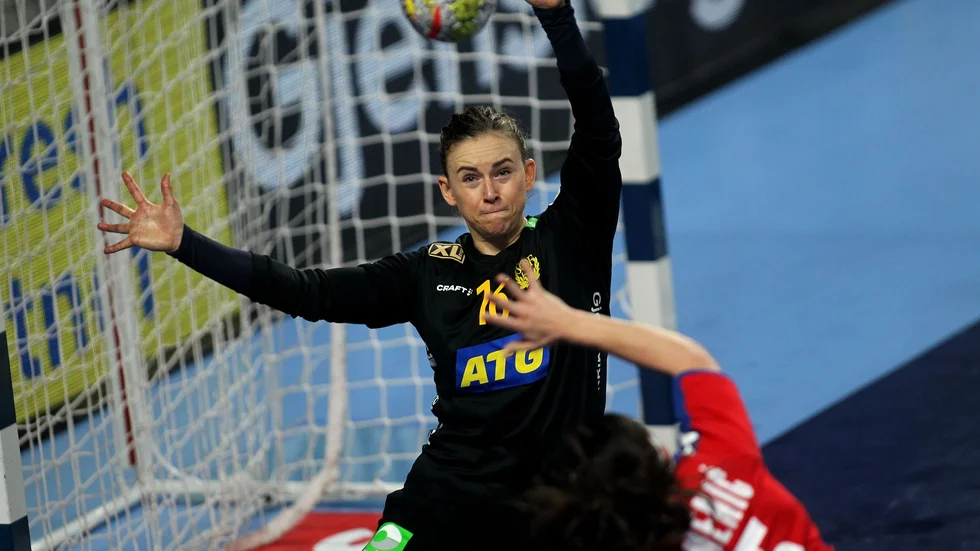 Jessica Ryde stod hela matchen mot Serbien och delar av den mot Slovenien.