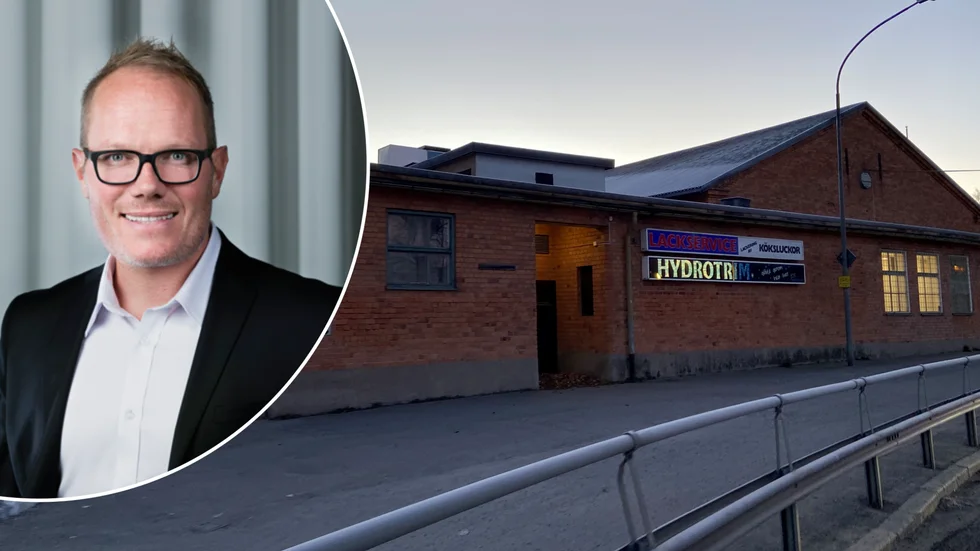 David Hofmann är vd för Eskilstuna logistik och etablering som äger fastigheten där Hydrotrim håller till. 